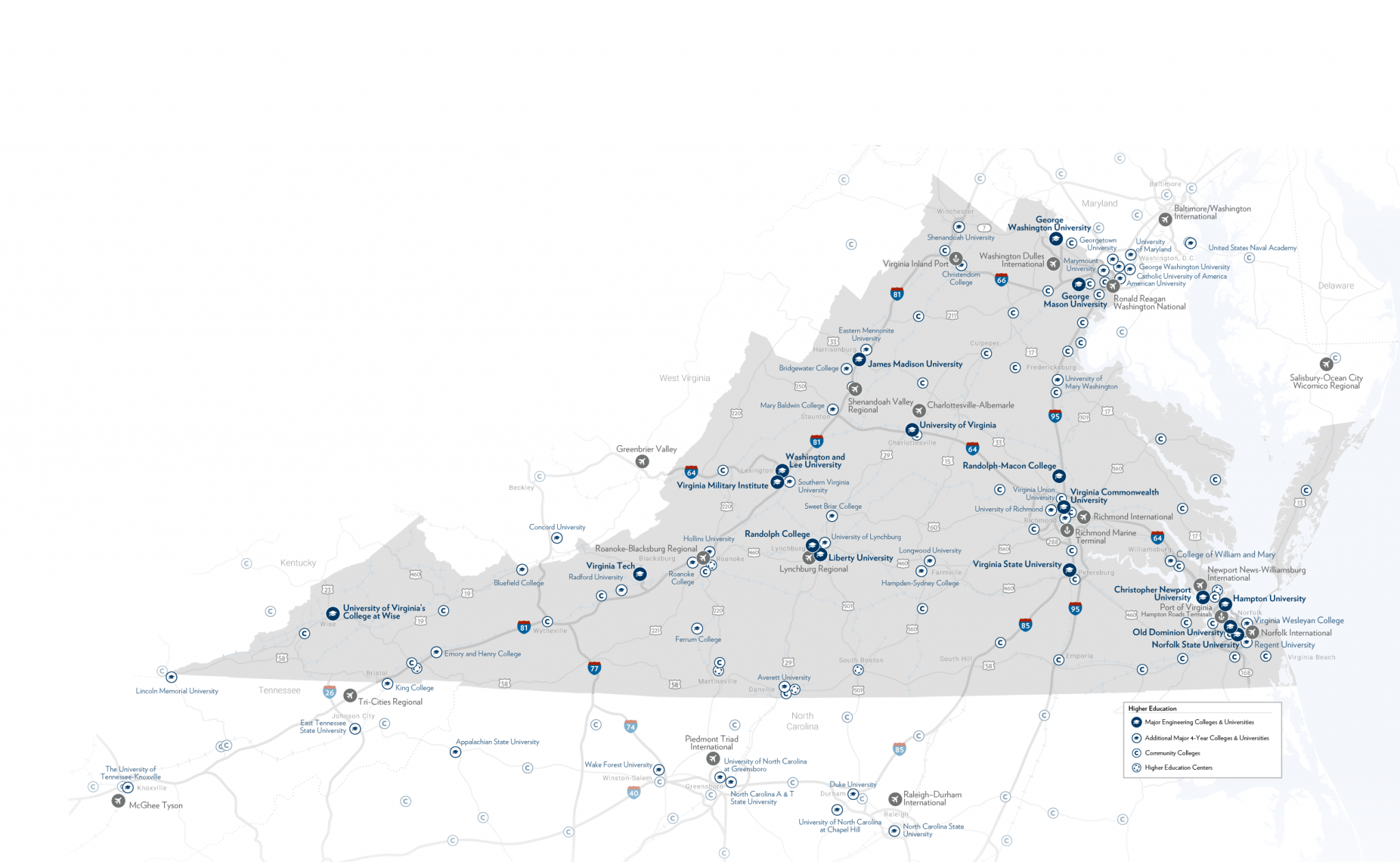 Higher Education Talent Map